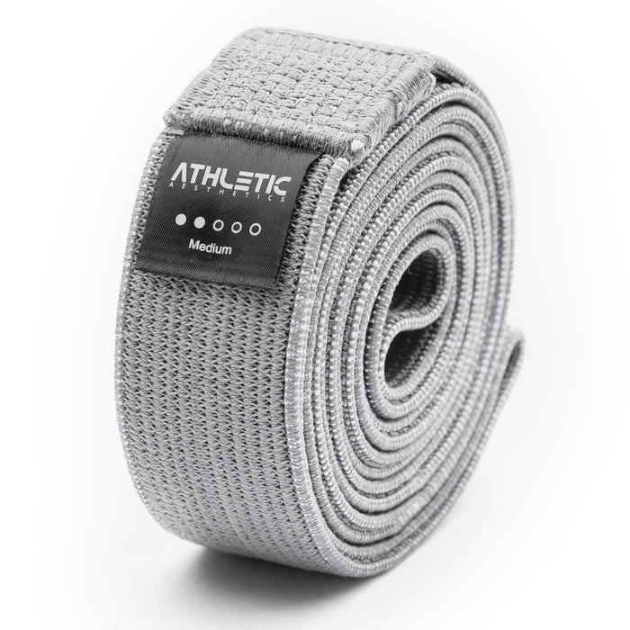 Widerstandsband Textil Hell grau / Leicht (7,5kg - 15 kg) - Athletic Aesthetics