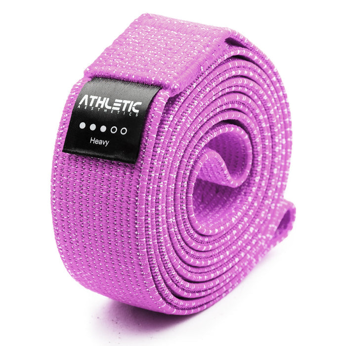 Widerstandsband Textil Lila / Mittel (15kg - 30kg) - Athletic Aesthetics