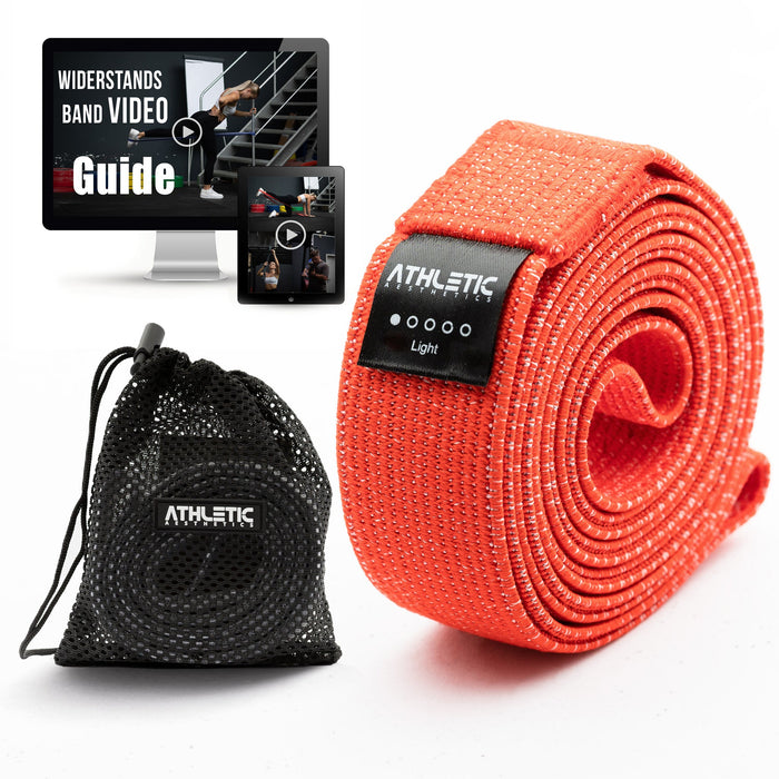 Widerstandsband Textil Rot / Sehr leicht (5kg - 10 kg) - Athletic Aesthetics