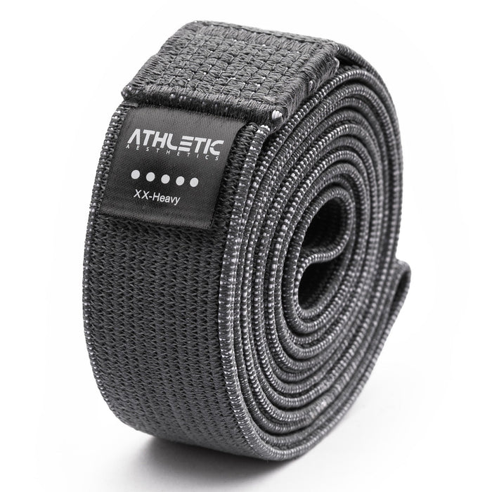 Widerstandsband Textil Schwarz / Sehr stark (35kg - 60kg) - Athletic Aesthetics