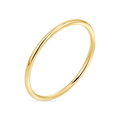 14K yellow gold wire stacking ring 1mm slim band stackable ring fine jewelry
