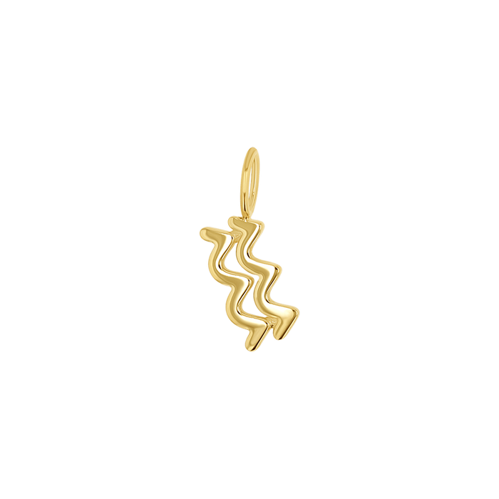 14K Yellow Gold / Aquarius