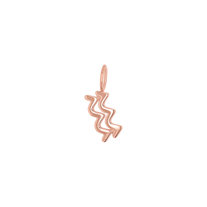 14K Rose Gold / Aquarius
