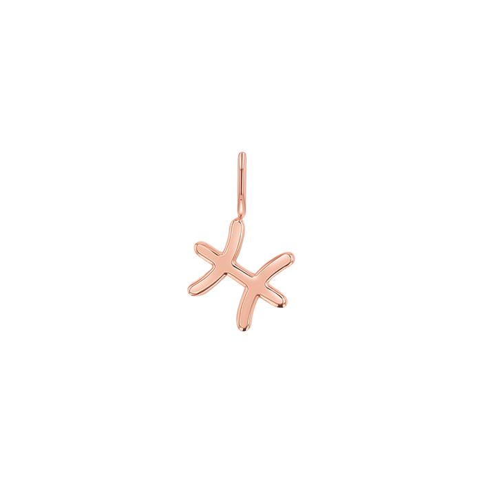14K Rose Gold / Pisces