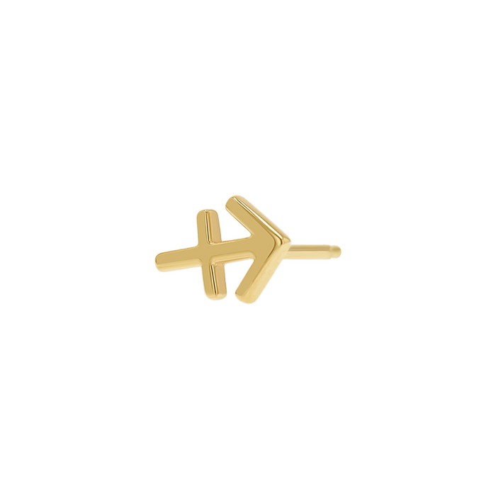 14K Yellow Gold / Sagittarius / Pair