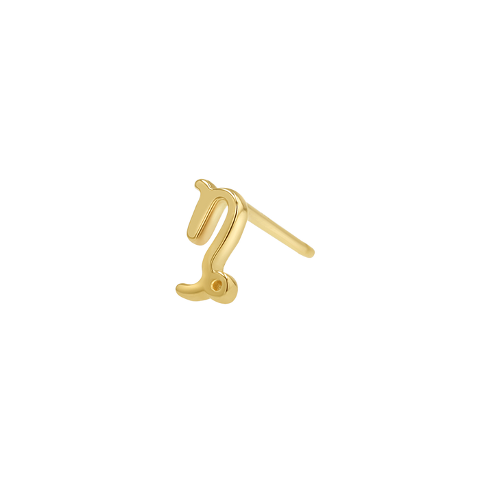 14K Yellow Gold / Capricorn / Pair
