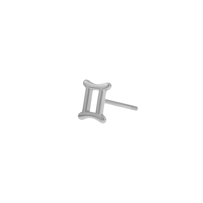 14K White Gold / Gemini / Pair
