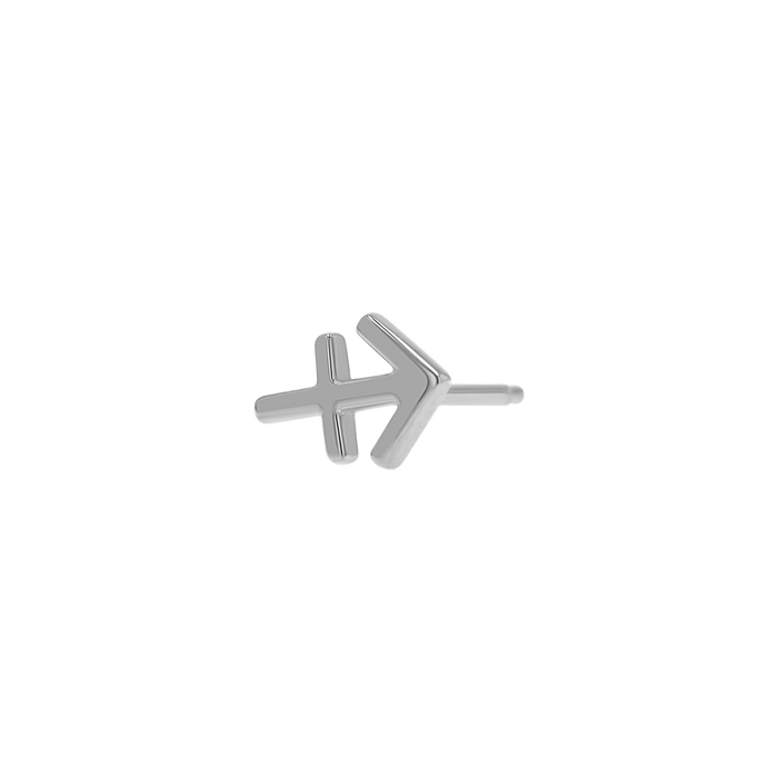 14K White Gold / Sagittarius / Pair