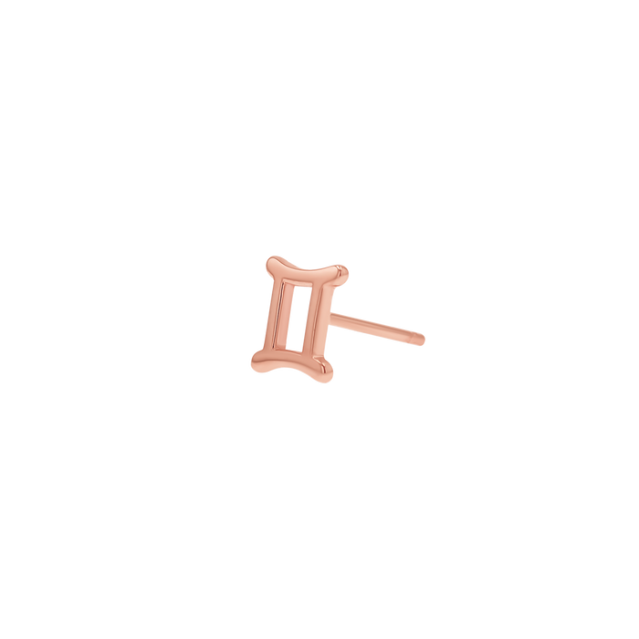 14K Rose Gold / Gemini / Pair