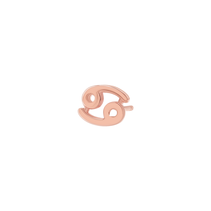 14K Rose Gold / Cancer / Pair