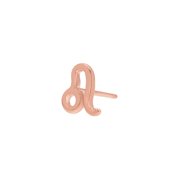 14K Rose Gold / Leo / Pair