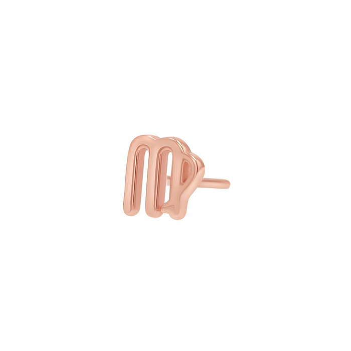 14K Rose Gold / Virgo / Pair