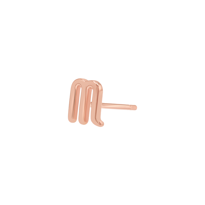 14K Rose Gold / Scorpio / Pair