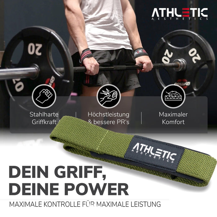 Zughilfen (Olive Silikon) - Athletic Aesthetics