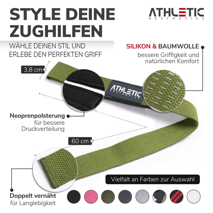Zughilfen (Olive Silikon) - Athletic Aesthetics