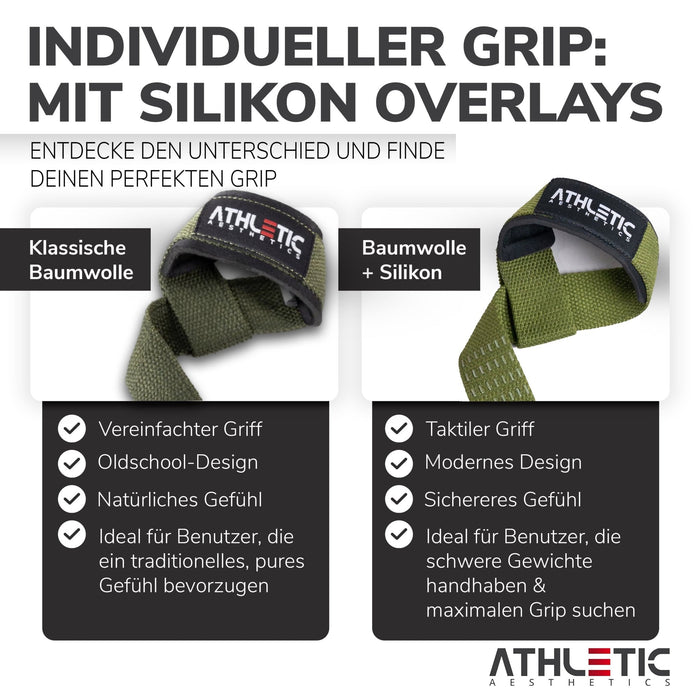 Zughilfen (Olive Silikon) - Athletic Aesthetics