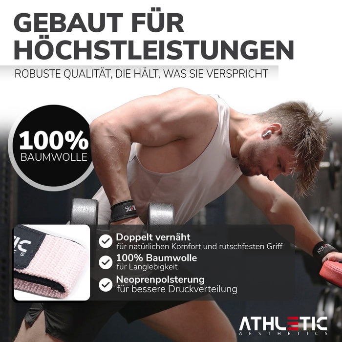 Zughilfen (Rose Silikon) - Athletic Aesthetics