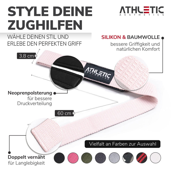 Zughilfen (Rose Silikon) - Athletic Aesthetics
