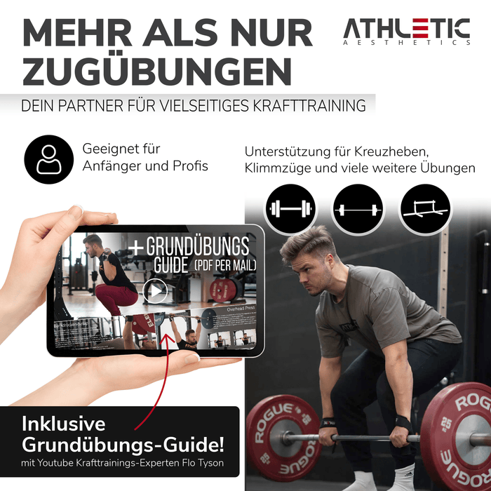 Zughilfen (Rot - Schwarz) - Athletic Aesthetics