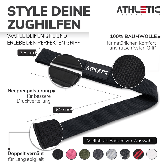 Zughilfen (Schwarz 2.0) - Athletic Aesthetics