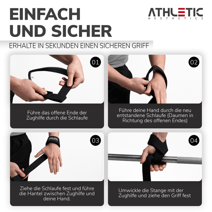 Zughilfen (Schwarz 2.0) - Athletic Aesthetics