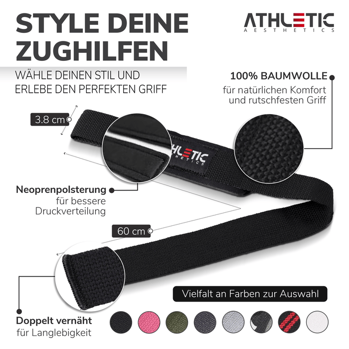 Zughilfen (Schwarz) - Athletic Aesthetics